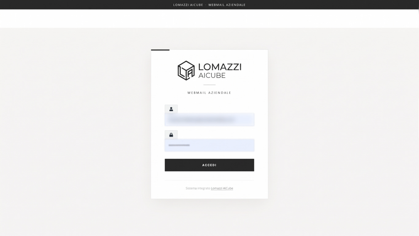 Interfaccia di Roundcube Webmail, base dell'integrazione descritta nell'articolo
